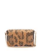 Matchesfashion.com Christian Louboutin - Zoomi Leopard Print Leather And Spike Clutch - Womens - Leopard