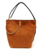 Matchesfashion.com Givenchy - Gv Suede And Leather Bucket Bag - Womens - Black Tan