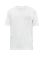 Matchesfashion.com Helmut Lang - Laws Logo Print Cotton T Shirt - Mens - White
