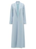 Matchesfashion.com Michelle Waugh - The Chloe Shawl-lapel Cashmere Coat - Womens - Light Blue