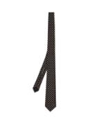 Matchesfashion.com Alexander Mcqueen - Polka Dot Embroidered Tie - Mens - Black