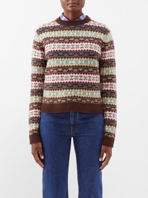 Caro Editions - Fair Isle Wool Sweater - Womens - Multi