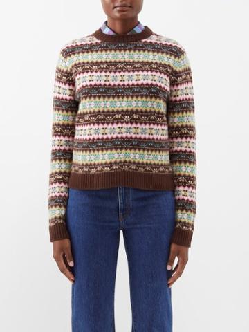 Caro Editions - Fair Isle Wool Sweater - Womens - Multi