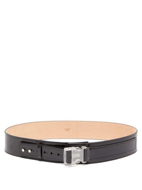 Matchesfashion.com Acne Studios - Clip-buckle Leather Belt - Mens - Black