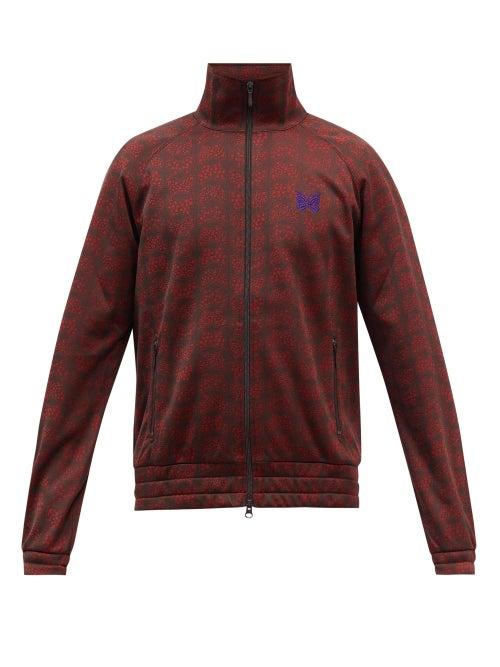 Needles - Butterfly-print Jersey Track Jacket - Mens - Red