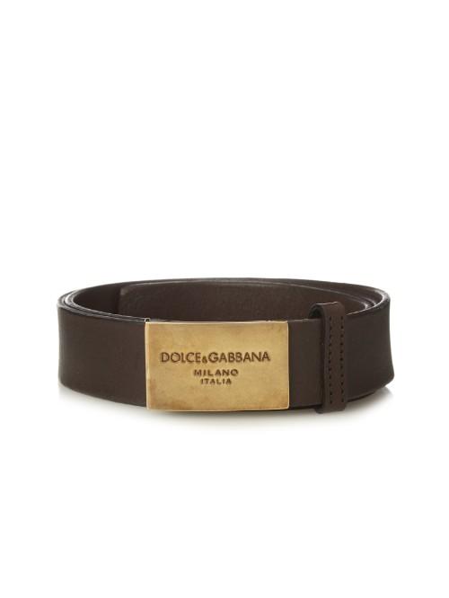 Dolce & Gabbana Logo-buckle Leather Belt