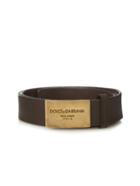 Dolce & Gabbana Logo-buckle Leather Belt