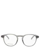 Matchesfashion.com Dior Homme Sunglasses - Blacktie Round Acetate Glasses - Mens - Grey