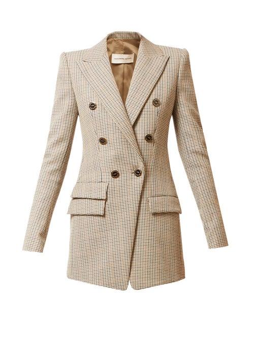 Matchesfashion.com Alexandre Vauthier - Double-breasted Wool-tweed Jacket - Womens - Grey Multi