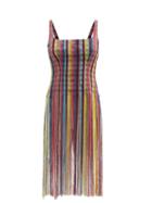 Ladies Rtw Kenneth Ize - Fringed Stripe Aso-oke Top - Womens - Multi