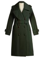 Burberry Regina Logo-jacquard Wool Trench Coat
