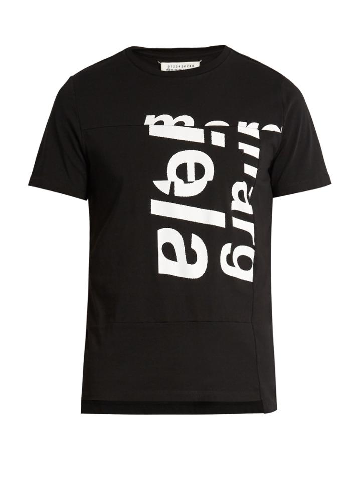 Maison Margiela Typography-print Cotton T-shirt