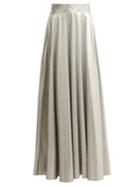 Diane Von Furstenberg Metallic Long Skirt
