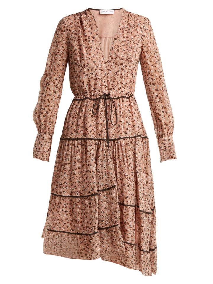 Altuzarra Isabel Floral-print Silk-blend Midi Dress