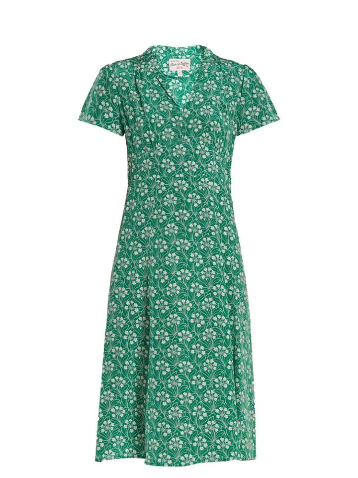 Hvn Morgan Garden-print Silk Dress