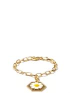 Matchesfashion.com Wilhelmina Garcia - Daisy 18kt Gold-vermeil Charm Bracelet - Womens - Gold Multi