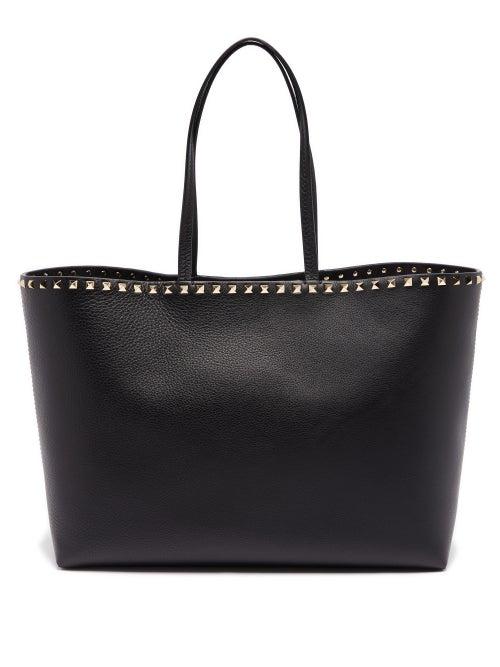 Valentino Garavani - Rockstud Leather Tote - Womens - Black