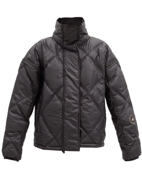 Matchesfashion.com Adidas By Stella Mccartney - Removable-sleeve Padded Shell Jacket - Womens - Black