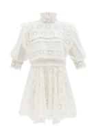 Isabel Marant - Dysart Broderie Anglaise Mini Dress - Womens - White