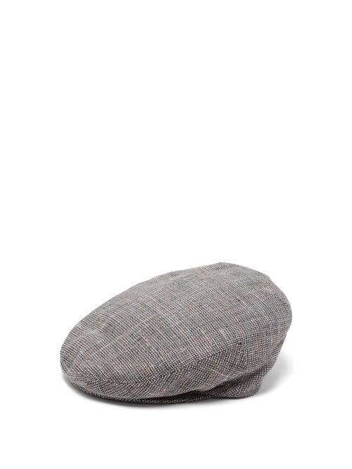 Matchesfashion.com Isabel Marant - Gabor Tweed Flat Cap - Womens - Grey