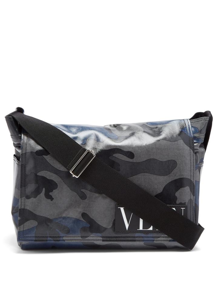 Valentino Camouflage-print Messenger Bag
