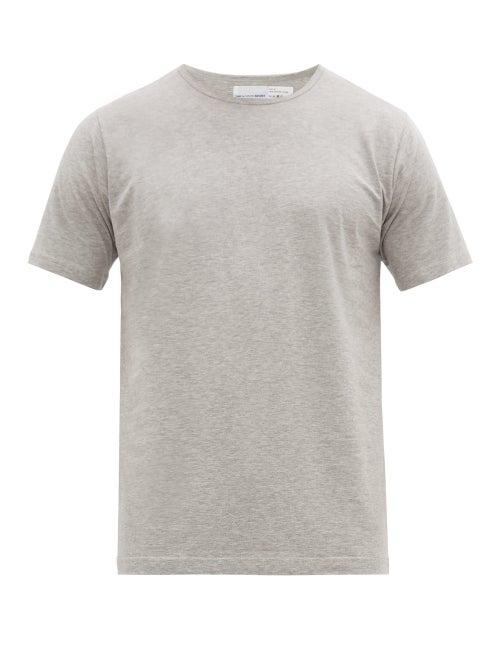 Matchesfashion.com Comme Des Garons Shirt - Crew Neck Cotton Jersey T Shirt - Mens - Grey