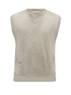 Another Aspect - Organic Merino Wool Sweater Vest - Mens - Beige