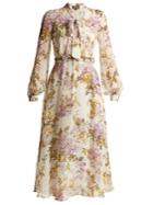 Giambattista Valli Felche Fiori-print Silk-georgette Dress