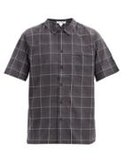 Matchesfashion.com Frame - Checked Cotton-blend Poplin Shirt - Mens - Black Multi