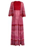 Valentino The Garden Of Earthly Delights-print Chiffon Dress