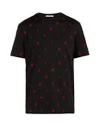 Matchesfashion.com Givenchy - Cuban Fit Contrast Embroidered T Shirt - Mens - Black