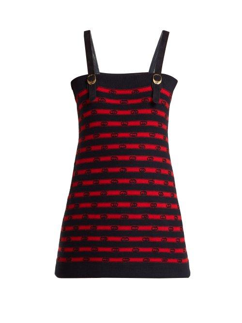 Matchesfashion.com Gucci - Knitted Cotton Tank Top - Womens - Red Multi