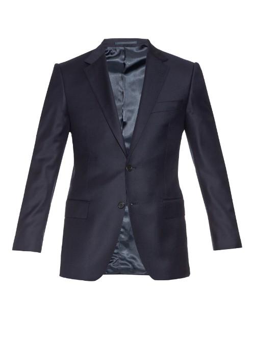 Gieves & Hawkes Single-breasted Wool Blazer