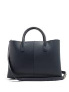 Matchesfashion.com Mansur Gavriel - Folded Leather Bag - Womens - Navy