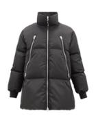 Ladies Rtw Mm6 Maison Margiela - Multi-zip Longline Down Coat - Womens - Black