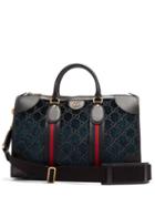 Matchesfashion.com Gucci - Gg Velvet Holdall - Mens - Blue Multi