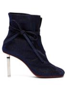 Matchesfashion.com Vetements - Geisha Split Toe Lighter Heel Ankle Boots - Womens - Navy