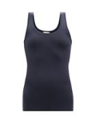 Hanro - Touch Feeling Scoop-neck Tank Top - Womens - Navy