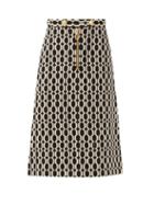 Matchesfashion.com Gucci - A-line Optical Wool-tweed Skirt - Womens - Black Multi