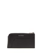 Acne Studios - Logo-print Leather Cardholder - Mens - Black