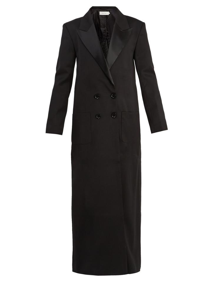 Marques'almeida Double-breasted Wool Tuxedo Coat