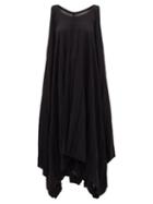 Matchesfashion.com Issey Miyake - Parasol Handkerchief-hem Pleated Voile Dress - Womens - Black