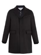 Moncler Gamme Bleu Double-layered Wool Overcoat