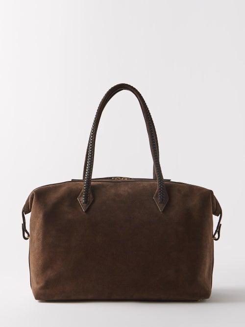 Mtier - Perriand Suede Holdall - Womens - Dark Brown