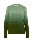 Matchesfashion.com The Elder Statesman - Forest Intarsia Knit Sweater - Mens - Green Multi