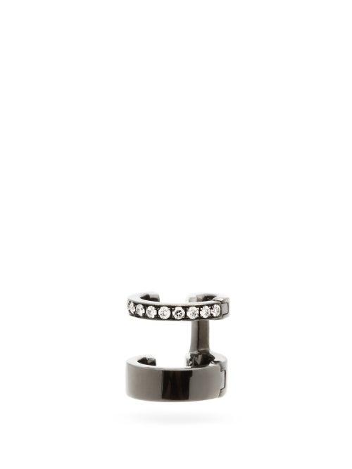 Matchesfashion.com Repossi - Berbere Diamond & 18kt Black-gold Ear Cuff - Womens - Black Gold