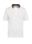 Matchesfashion.com Gucci - Striped Collar Polo Shirt - Mens - White Multi