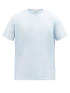 Matchesfashion.com Givenchy - Refracted-embroidered Cotton-jersey T-shirt - Mens - Blue