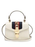 Matchesfashion.com Gucci - Sylvie Mini Leather Shoulder Bag - Womens - White