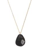 Matchesfashion.com Cvc Stones - Fan Diamond & 18kt Gold Necklace - Womens - Orange Multi